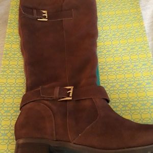 Hot in Hollywood chocolate tall suede Boots